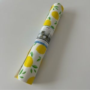 Dabney Lee Lemon Print Non- Adhesive Shelf & Drawer Liner